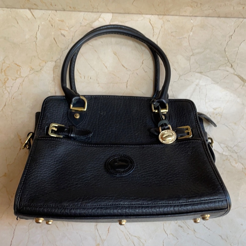 Dooney & Bourke Black Leather Pebble Bag